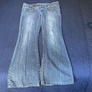 Women's Blue Flared Jeans